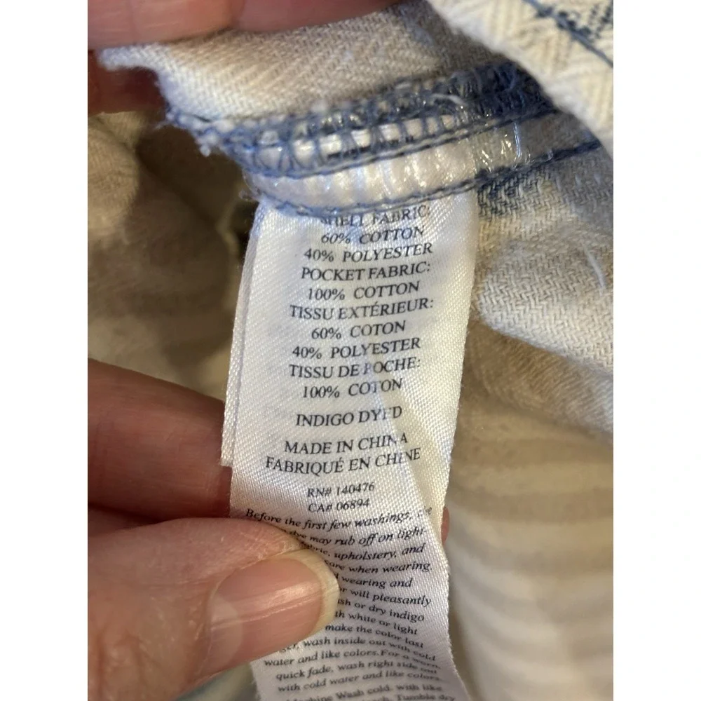 FAHERTY‎ Blue Railroad Stripe Skirtall S Jumper